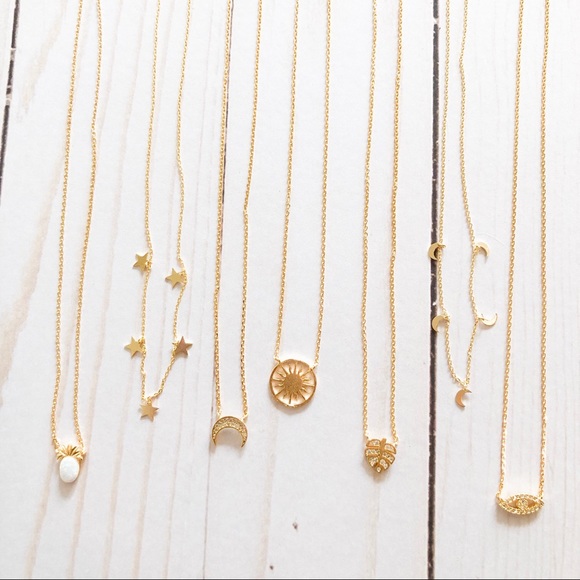 Mini Moon & Star Necklace - Picture 2 of 2